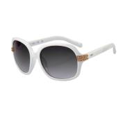 Witte Resin Zonnebril voor Vrouwen Guess , White , Dames