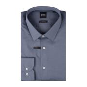 Slim-Fit Grijze Overhemd Hank Stijl Hugo Boss , Gray , Heren