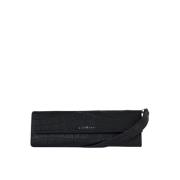 Clutch met klep en schouderband John Richmond , Black , Dames