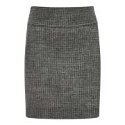 Grijze Geruite Rok Max Mara , Gray , Dames