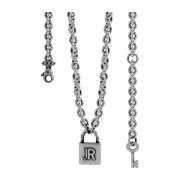 Ketting met hangslot en sleutel John Richmond , Gray , Dames