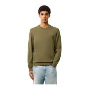 Heren Crewneck Logo Pullover Lacoste , Green , Heren