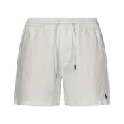 Witte Linnen Regular Fit Shorts Polo Ralph Lauren , White , Heren