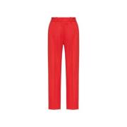 Rechte broek van stretchwol Valentino , Red , Dames