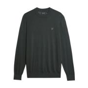 Grijze Merino Crew Neck Sweater Lyle & Scott , Gray , Heren