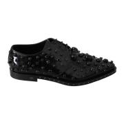 Zwarte Lakleren Veterschoenen Dolce & Gabbana , Black , Dames