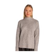 Gebreide trui kraag Alma EN Pena , Gray , Dames