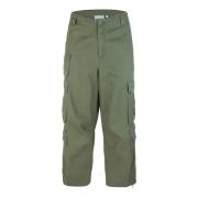 Groene Katoenen Relaxte Fit Broek Carhartt Wip , Green , Heren