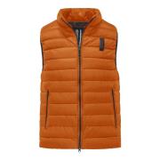 Gewatteerd Nylon Micro-Ripstop Vest BomBoogie , Orange , Heren