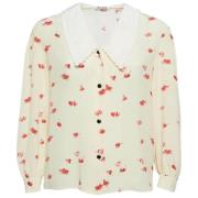 Pre-owned Silk tops Miu Miu Pre-owned , Multicolor , Dames