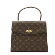 Pre-owned Fabric handbags Louis Vuitton Vintage , Brown , Dames