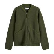 Moderne Zip Bomber Jas Universal Works , Green , Heren