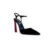 Zwarte Suède Riviera Pumps Christian Louboutin , Black , Dames