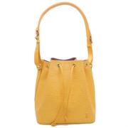 Pre-owned Leather shoulder-bags Louis Vuitton Vintage , Yellow , Dames