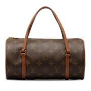 Pre-owned Canvas handbags Louis Vuitton Vintage , Brown , Dames