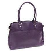 Pre-owned Leather shoulder-bags Louis Vuitton Vintage , Purple , Dames