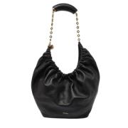 Pre-owned Leather shoulder-bags Loewe Pre-owned , Black , Dames