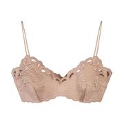 Roze Zijden Bloemen Gewatteerde Bra Top Ermanno Scervino , Pink , Dame...