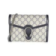 Pre-owned Canvas wallets Gucci Vintage , Beige , Dames