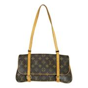 Pre-owned Fabric shoulder-bags Louis Vuitton Vintage , Brown , Dames