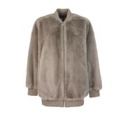 Ecopelliccia Bomberjack met volledige rits P.a.r.o.s.h. , Beige , Dame...