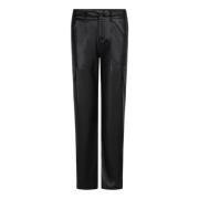 Vegan leren cargobroek in zwart Esqualo , Black , Dames