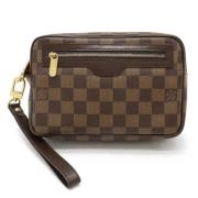 Pre-owned Canvas handbags Louis Vuitton Vintage , Brown , Dames