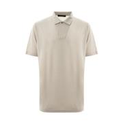 Grijs Katoenen Poloshirt Loro Piana , Beige , Heren