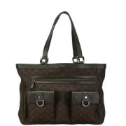 Pre-owned Canvas gucci-bags Gucci Vintage , Brown , Dames