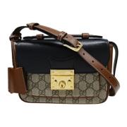 Pre-owned Canvas shoulder-bags Gucci Vintage , Black , Dames