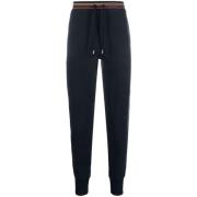 Blauwe Katoenen Slim Fit Broek PS By Paul Smith , Blue , Heren