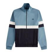 Panelled Trainingsjack Ash Blauw Fred Perry , Multicolor , Heren