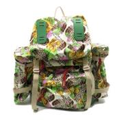 Pre-owned Leather backpacks Gucci Vintage , Multicolor , Dames