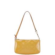 Pre-owned Leather handbags Louis Vuitton Vintage , Yellow , Dames