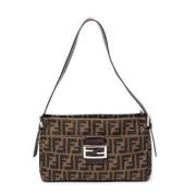 Pre-owned Canvas fendi-bags Fendi Vintage , Brown , Dames