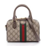 Pre-owned Canvas handbags Gucci Vintage , Beige , Dames