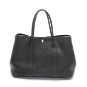 Pre-owned Leather handbags Hermès Vintage , Black , Dames