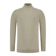 Mockneck Sweater Essential Gebreide kleding Pure Path , Beige , Heren