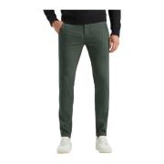 Stretch Chino Riser Slim Fit Broek Cast Iron , Green , Heren