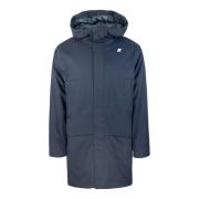 Blauwe regenjas voor mannen K-Way , Blue , Heren