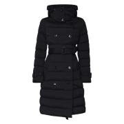 Zwarte Parka Jas met Klassiek Design Burberry , Black , Dames