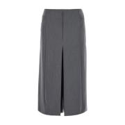 Grijze Fluwelen Rok Pinko , Gray , Dames