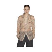 Bloemenprint Overhemd Lange Mouw Dsquared2 , Multicolor , Dames