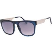 Blauwe Metalen Zonnebril voor Mannen Guess , Blue , Heren