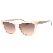 Beige Resin Zonnebril voor Vrouwen Guess , Beige , Dames