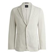 Moderne Slim Fit Ribfluwelen Blazer Hugo Boss , Beige , Heren