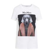 Cipria T-Shirt Dog Max Mara , White , Dames