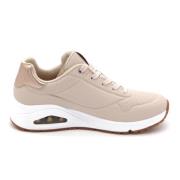 Gouden Air Stijlvolle Sneakers Skechers , Beige , Dames