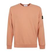 Casual Hooded Sweatshirt Stone Island , Orange , Heren