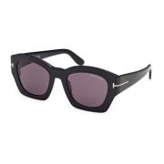 Stijlvolle zonnebrillencollectie Tom Ford , Black , Dames